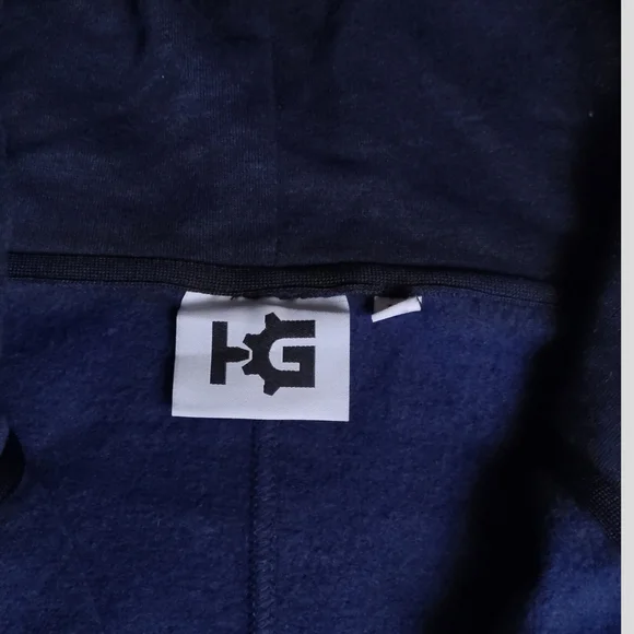 KG Logo Navy Hooded Sweatshirt Grandmothers voice - Picture 3 of 10